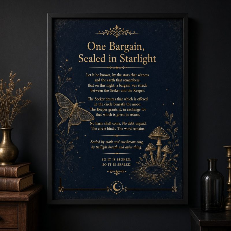 Fae Bargain Wall Poster 18x24 mockup